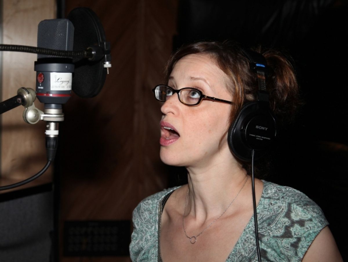 Jessica Stone during the Ghostlight Records Original Cast Recording of The Roundabout Theatre Company's Tony Award Winning Production of 'Anything Goes'  in New York City. at 