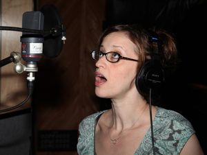 Jessica Stone during the Ghostlight Records Original Cast Recording of The Roundabout Theatre Company's Tony Award Winning Production of 'Anything Goes' in New York City. @ BroadwayWorld Jessica Stone during the Ghostlight Records Original Cast Recording of The Roundabout Photo