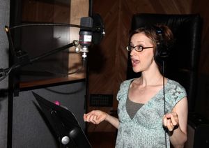 Jessica Stone during the Ghostlight Records Original Cast Recording of The Roundabout Photo