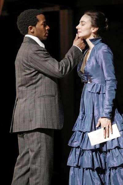 Andre Holland and Annie Parisse in All's Well That Ends Well, directed by Daniel Sull Photo