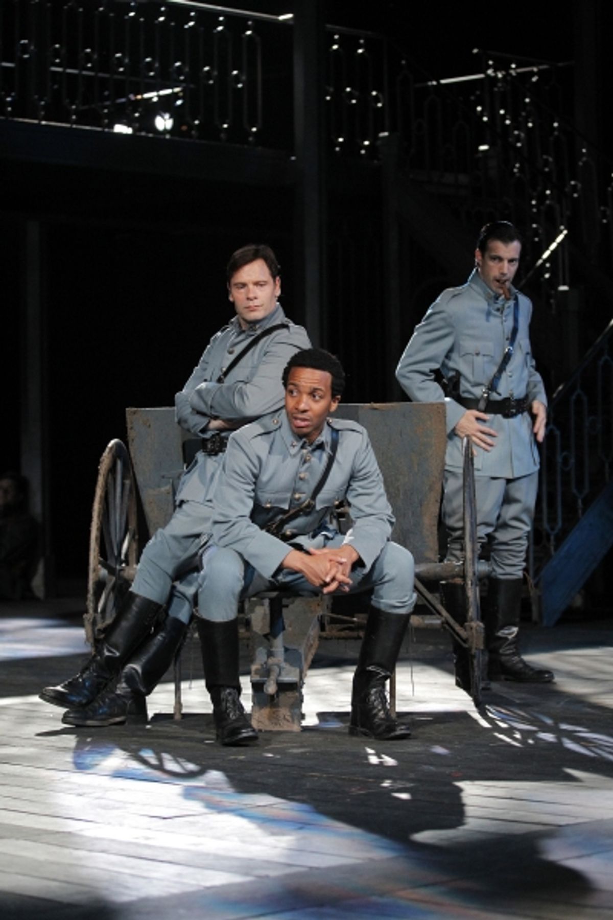 Michael Hayden, Andre Holland and Lorenzo Pisoni in All's Well That Ends Well, directed by Daniel Sullivan, running in rep thru July 30. 
 at 