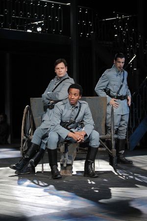 Michael Hayden, Andre Holland and Lorenzo Pisoni in All's Well That Ends Well, direct Photo