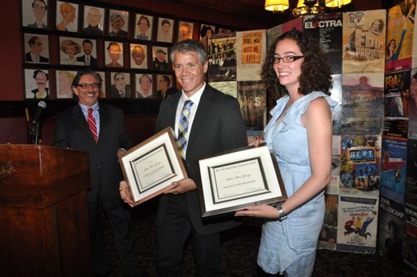 Colin Lewellyn and Danielle Pakradooni accepting the Award for the Best Long-Running  Photo