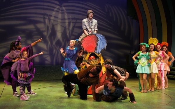Christine Gavin and cast members of Seussical. Photo