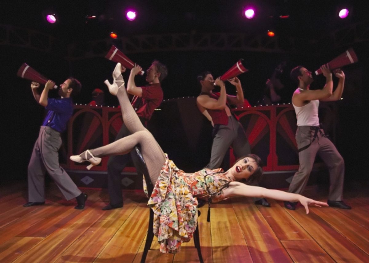  Rin Allen as Velma Kelly with cast members performing 'When Velma Takes the Stand' at 