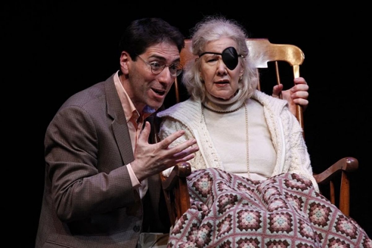 Nicholas Viselli (Son) and Melanie Boland (Mother) in Jeff Tabnick's THE BIG PAYBACK at 