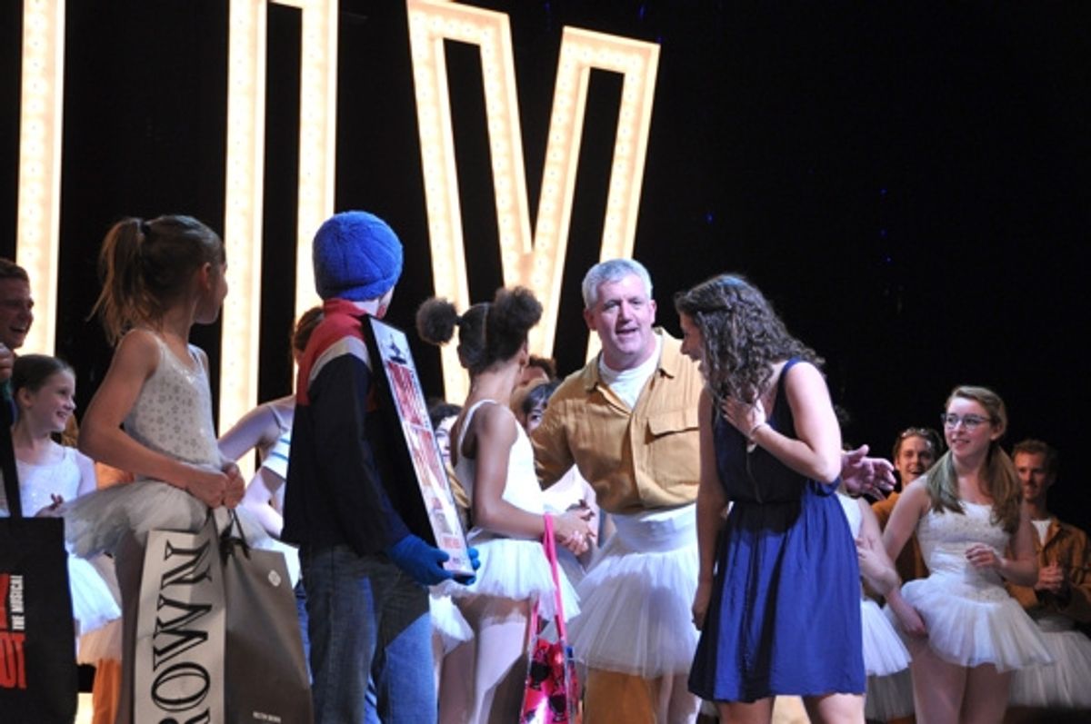 Caty Dougherty, Gregory Jbara and the cast of Billy Elliot at 