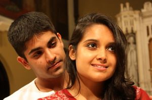 Vandit Bhatt as Romeo and Poonam Basu as Juliet Photo