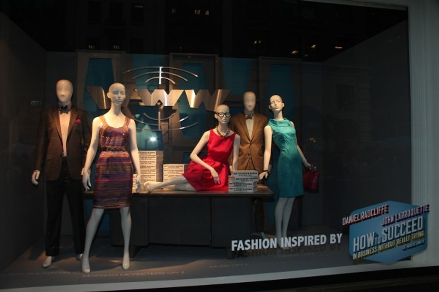 Photo Coverage: Daniel Radcliffe, John Larroquette & Rose Hemingway Unveil HOW TO SUCCEED Window Display at Lord & Taylor - Complete Coverage! Image