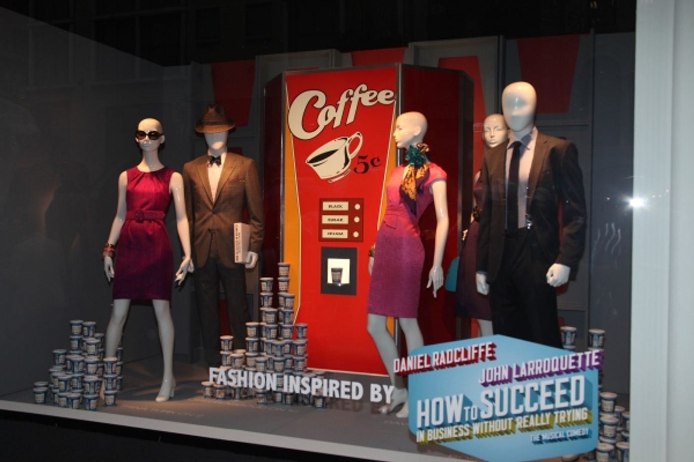 Photo Coverage: Daniel Radcliffe, John Larroquette & Rose Hemingway Unveil HOW TO SUCCEED Window Display at Lord & Taylor - Complete Coverage!  Image