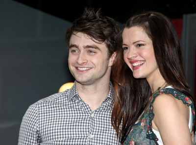 Daniel Radcliffe, Rose Hemingway, John Larroquette with Rich Weiner (Reginal Vice Pre Photo