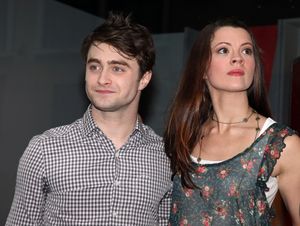 Daniel Radcliffe, Rose Hemingway, John Larroquette with Rich Weiner (Reginal Vice Pre Photo