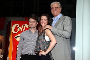 Daniel Radcliffe, Rose Hemingway, John Larroquette with Rich Weiner (Reginal Vice Pre Photo