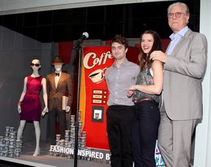 Daniel Radcliffe, Rose Hemingway, John Larroquette with Rich Weiner (Reginal Vice Pre Photo