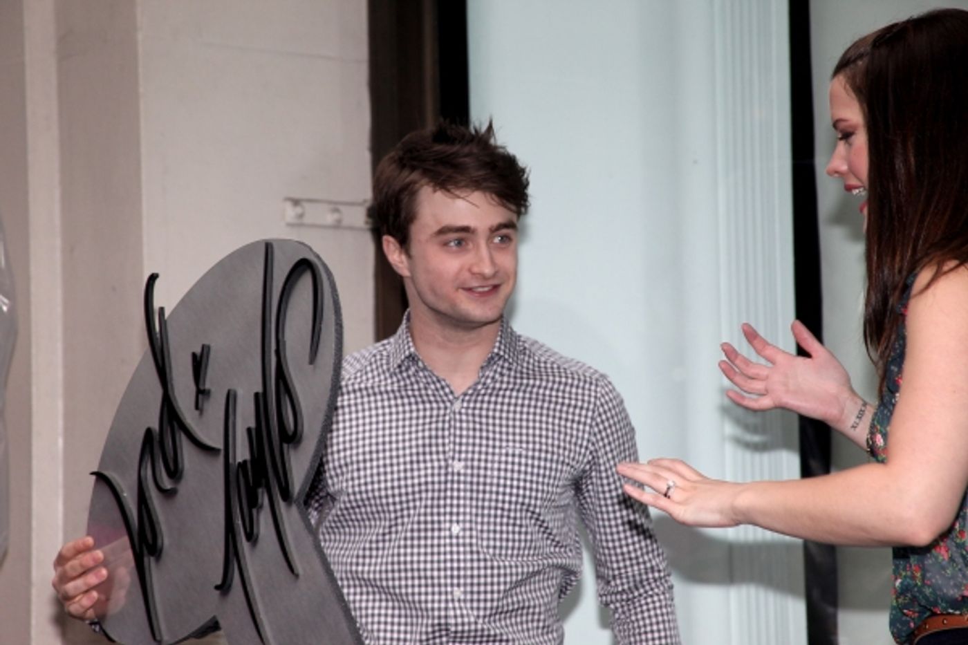Photo Coverage: Daniel Radcliffe, John Larroquette & Rose Hemingway Unveil HOW TO SUCCEED Window Display at Lord & Taylor - Complete Coverage!  Image