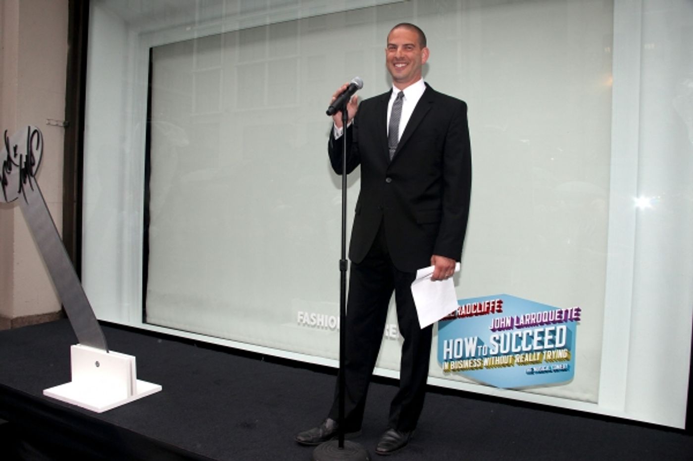 Photo Coverage: Daniel Radcliffe, John Larroquette & Rose Hemingway Unveil HOW TO SUCCEED Window Display at Lord & Taylor - Complete Coverage!  Image