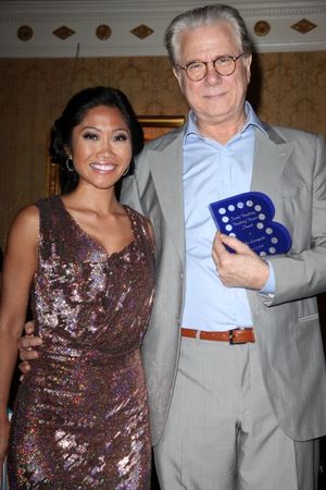 Julie Chang & John Larroquette attending the Inside Broadway  2011 Broadway Beacon Aw Photo