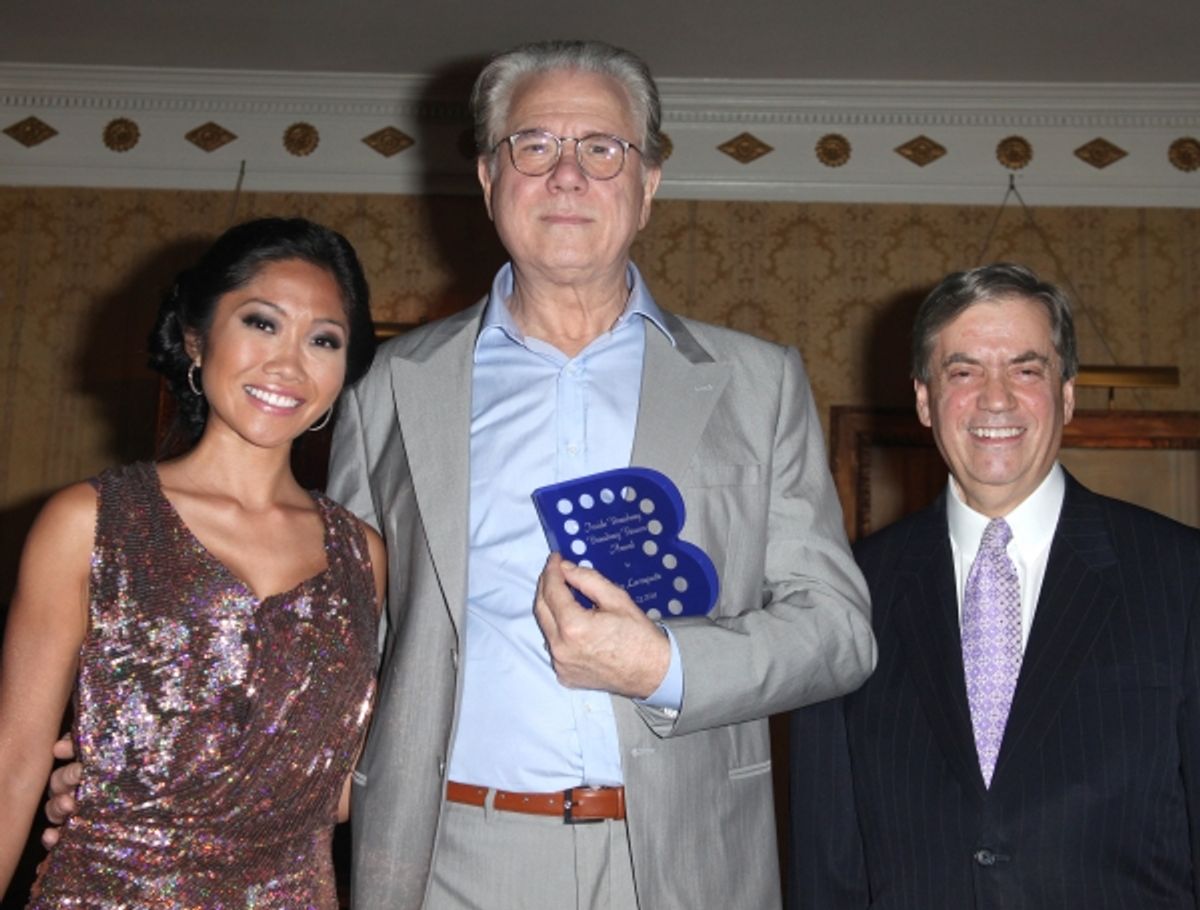 Julie Chang & John Larroquette & Michael Presser attending the Inside Broadway  2011 Broadway Beacon Awards at The Players Club in New York City. at 