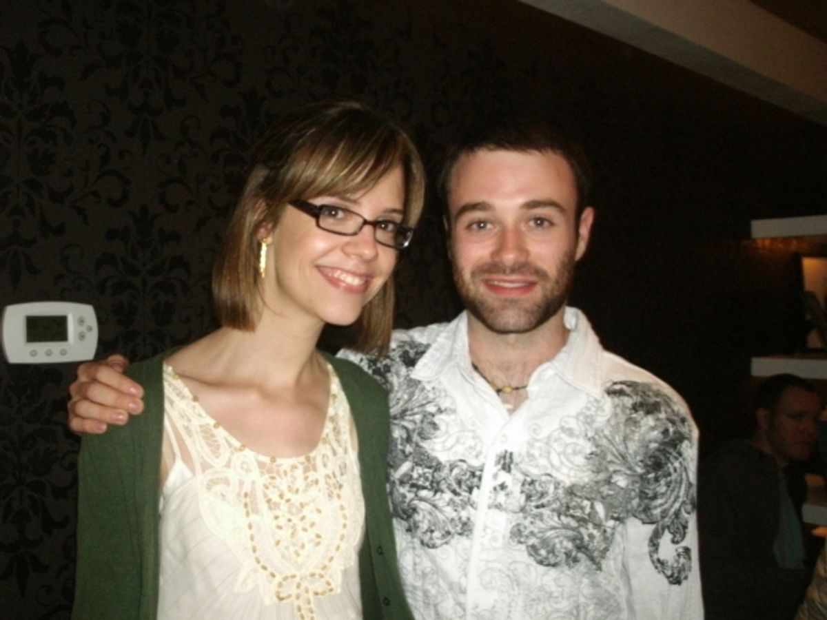 Rebecca Cox, left, and Dan Wilson at 