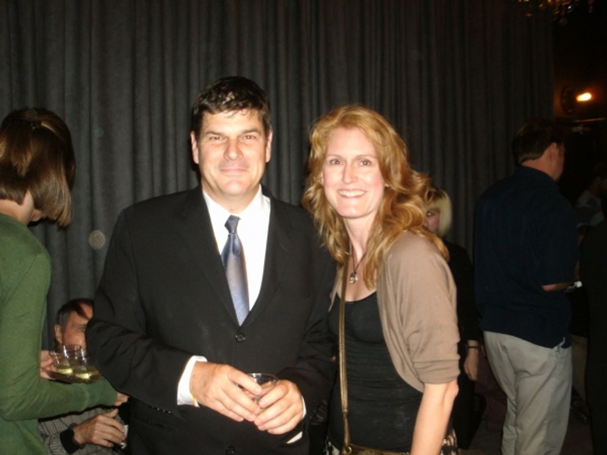 Richard Corley (Director), left, and Shelley S. Holland  at 