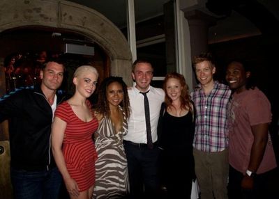 Darren Ritchie, Brenna Whitaker, Tracie Thoms, Shane Scheel, Jessica Keenan Wynn, Bar Photo