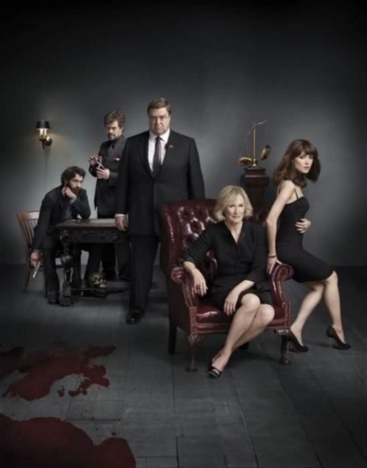 Glenn Close, John Goodman, Dylan Baker, Rose Byrne and the cast of DAMAGES at 