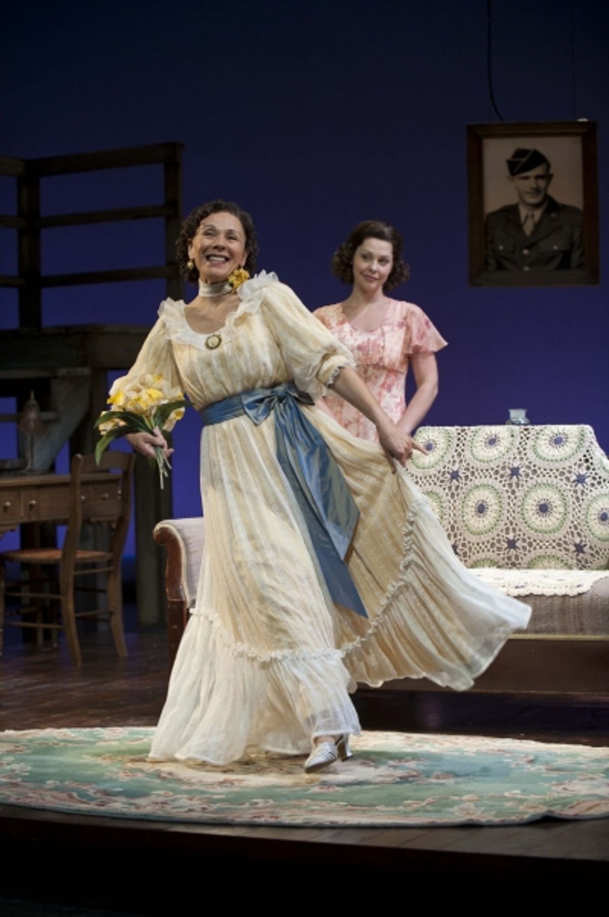  Demetra Pittman  (left) as Amanda Wingfield and Sara J. Griffin as Laura Wingfield at 