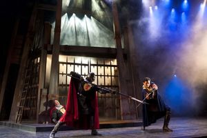 Chuck McLane (left) as Duke of Norfolk, Daniel Jose Molina as Soldier, and Conrad Ric Photo