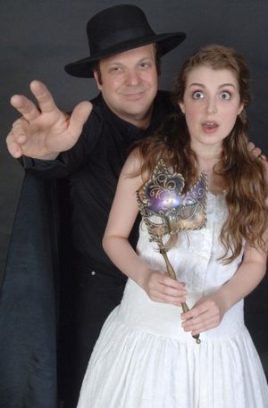 Carl Schoenborn as El Gallo and Carolyn Bartell Strauss as the Girl Photo