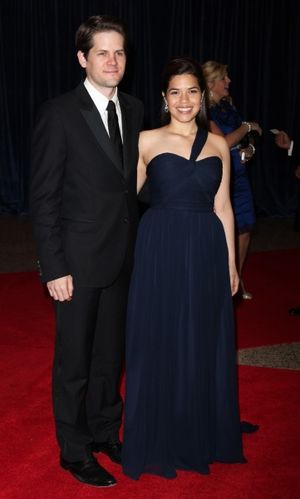 Ryan Piers Williams and America Ferrera Photo