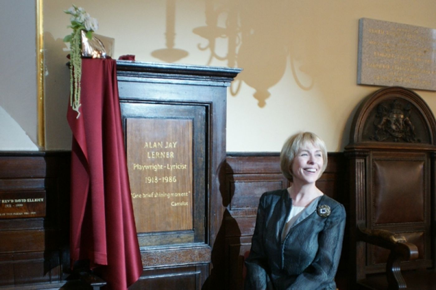 Photo Flash: Alan Jay Lerner Memorial Plaque Unveiled at St Paul’s Church Photo Flash: Alan Jay Lerner Memorial Plaque Unveiled at St Paul’s Church Image