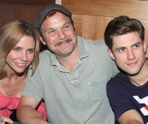 Kerry Butler & Norbert Leo Butz & Aaron Tveit attending the Live at Barnes & Noble: M Photo