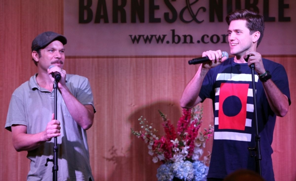 Norbert Leo Butz & Aaron Tveit  at 