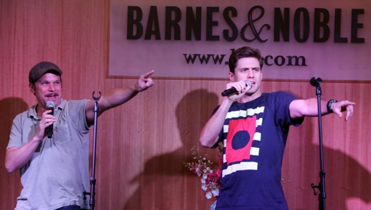 Norbert Leo Butz & Aaron Tveit  at 