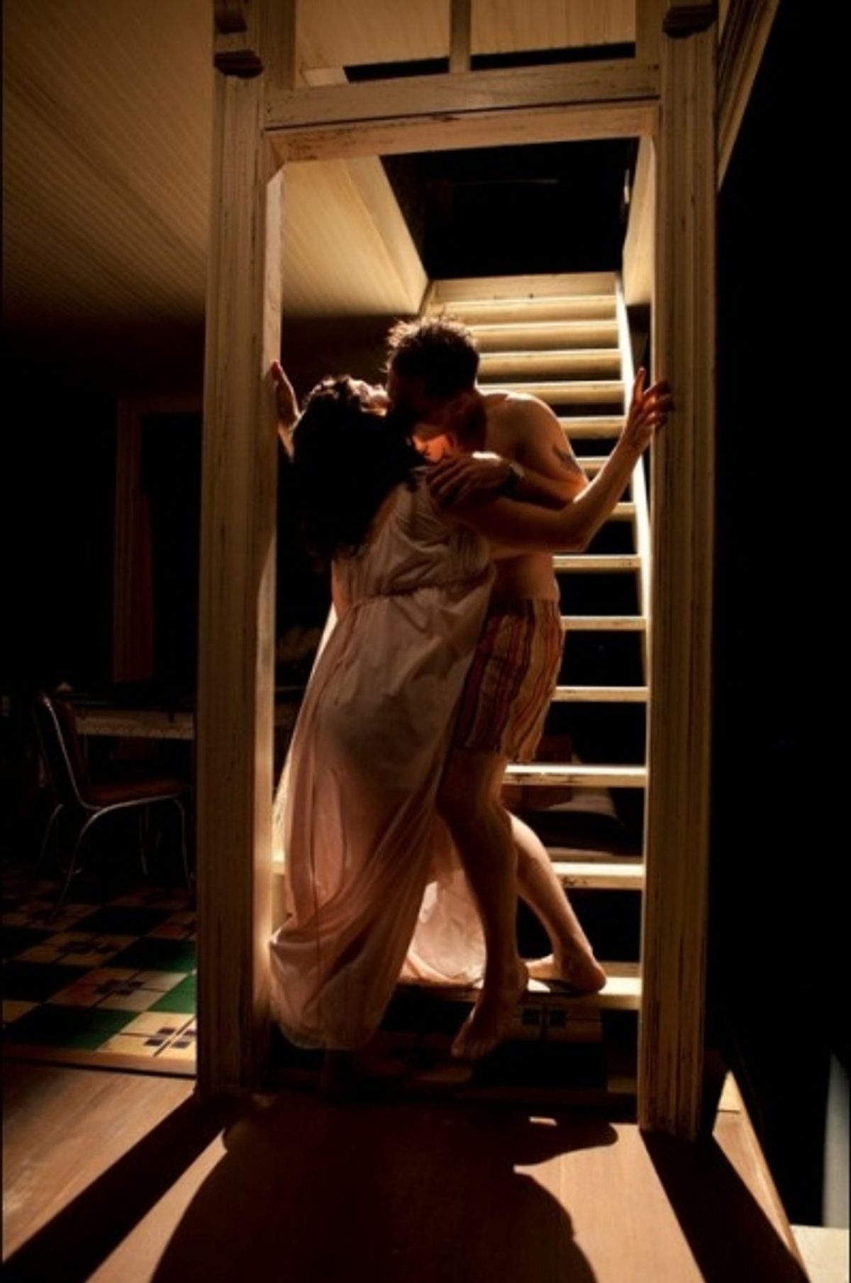 Ana Reeder and Sam Rockwell at 