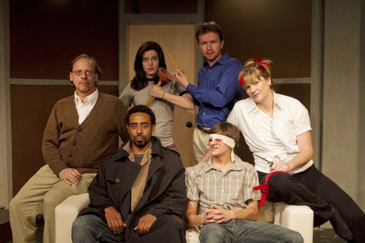 Greg Howard (Dad), Ben Rose (Marcus), Lisa Ermel (Margaret), Nick Carpenter (Halbick), Matthew Van Oss (John Boy) and Karen Irwin  at 