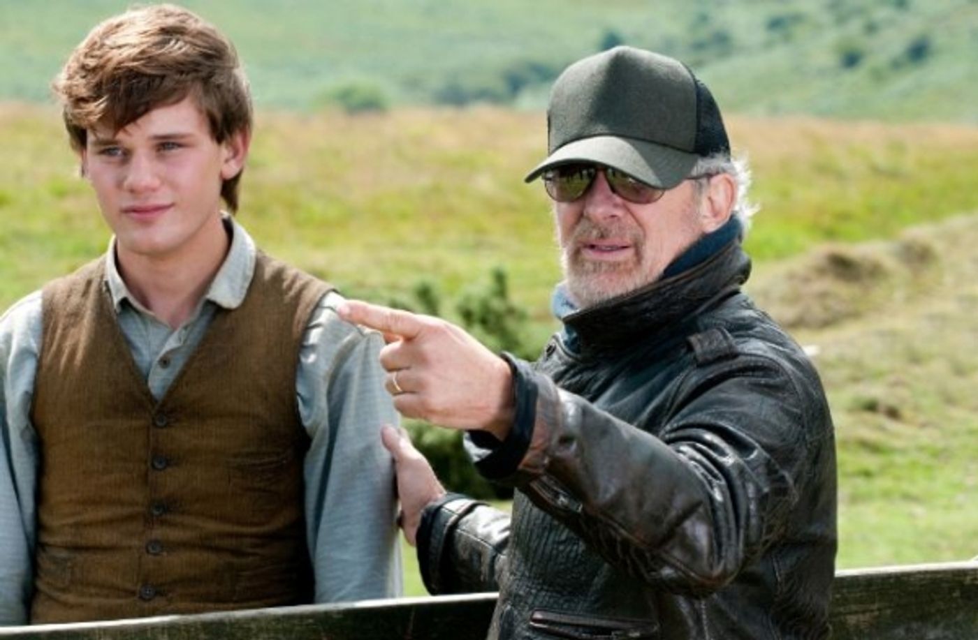 Photo Flash: Steven Spielberg in Action on WAR HORSE Set  Image