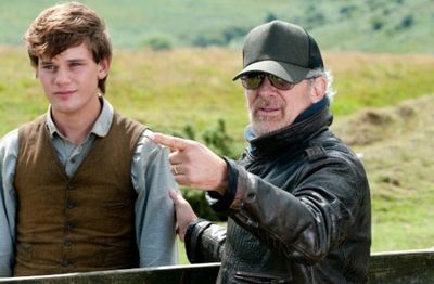 Jeremy Irvine, Steven Spielberg Photo