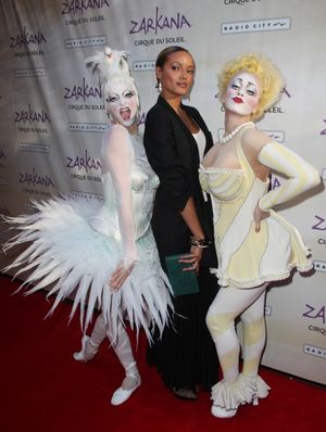 Selita Banks and Characters of Zarkana attending the Opening Night Performance of The New Cirque Du Soleil Acrobatic Spectacle 'Zarkana' in New York City. @ BroadwayWorld Selita Banks and Characters of Zarkana attending the Opening Night Performance of The Photo