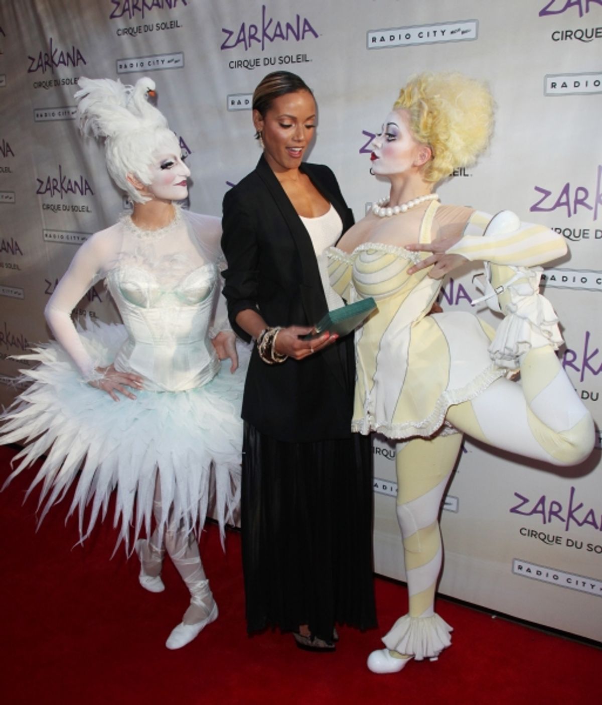 Selita Banks and Characters of Zarkana attending the Opening Night Performance of The New Cirque Du Soleil Acrobatic Spectacle 'Zarkana'  in New York City. at 