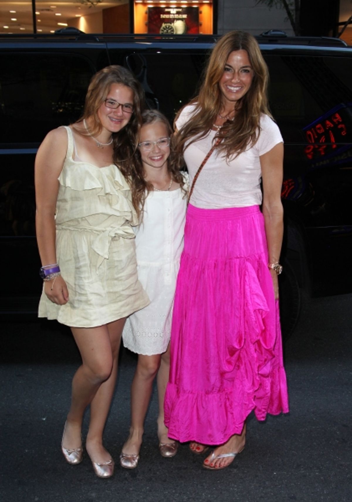 Teddy Bensimon, Kelly Killoren Bensimon and Sea Bensimon attending the Opening Night Performance of The New Cirque Du Soleil Acrobatic Spectacle 'Zarkana'  in New York City. at 