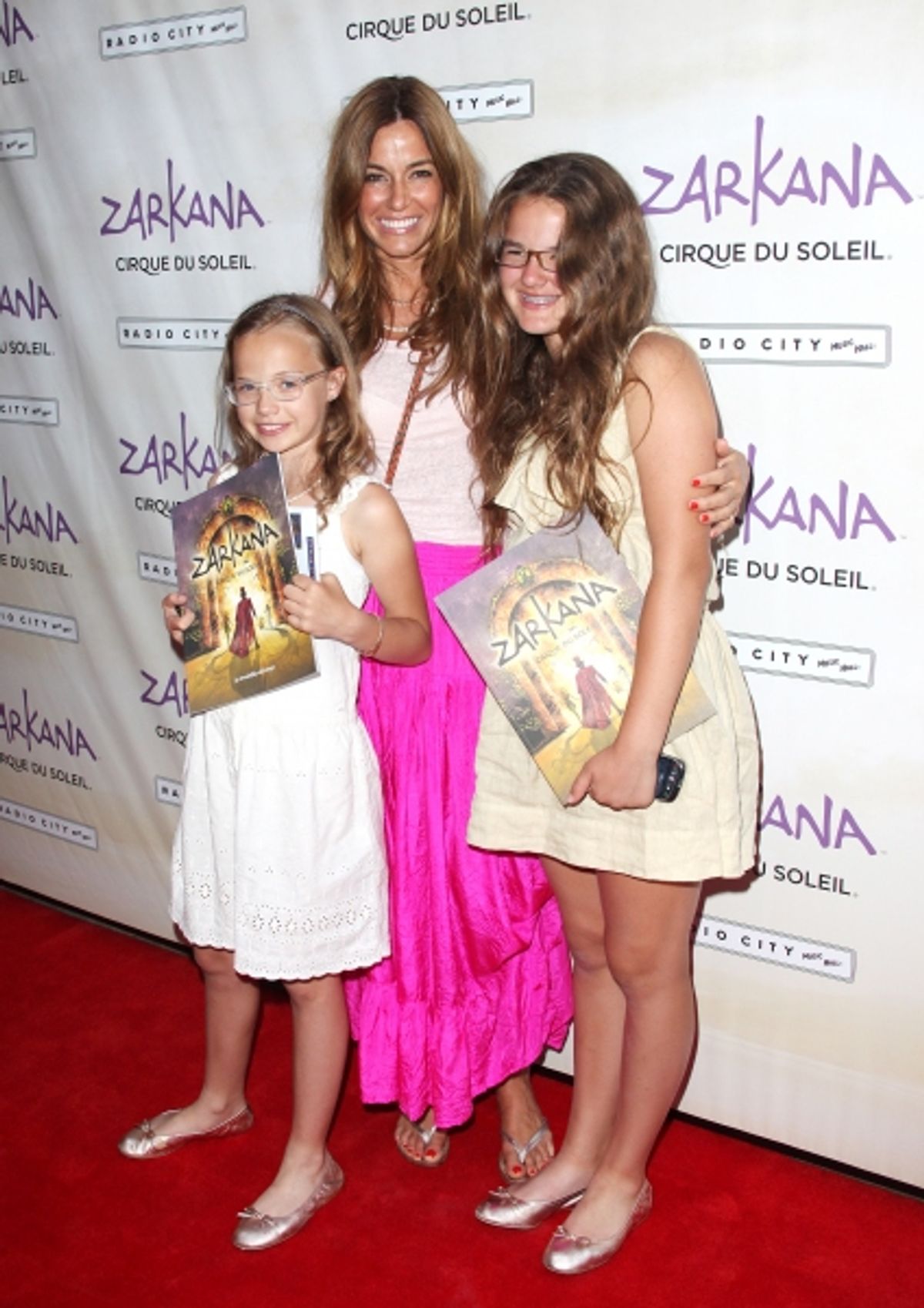 Characters of Zarkana with Kelly Killoren Bensimon, Teddy Bensimon and Sea Bensimon attending the Opening Night Performance of The New Cirque Du Soleil Acrobatic Spectacle 'Zarkana'  in New York City. at 