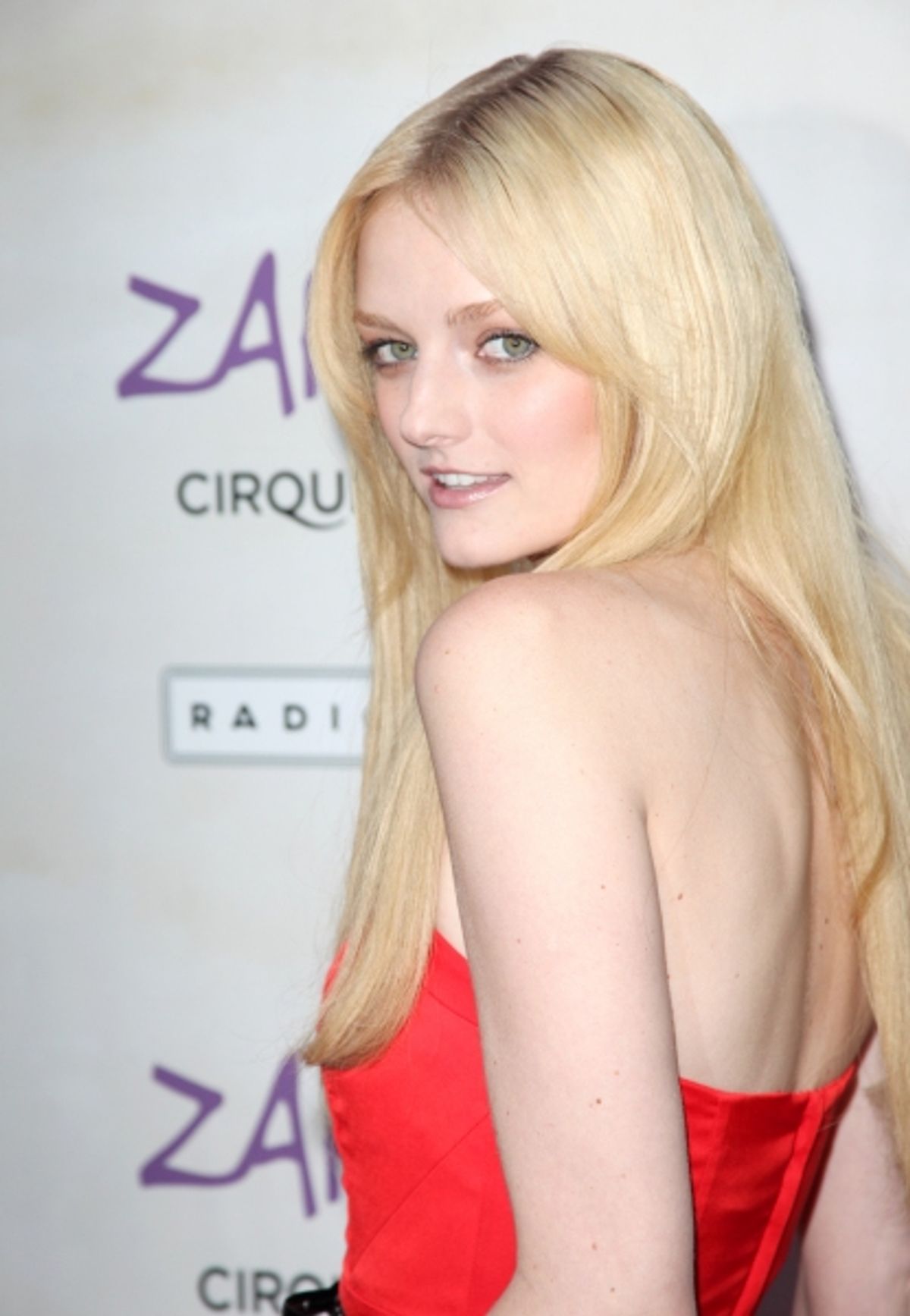 Lydia Hearst attending the Opening Night Performance of The New Cirque Du Soleil Acrobatic Spectacle 'Zarkana'  in New York City. at 