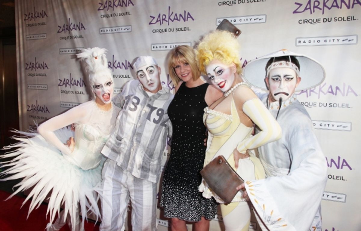 Carrie Keagan  attending the Opening Night Performance of The New Cirque Du Soleil Acrobatic Spectacle 'Zarkana'  in New York City. at 