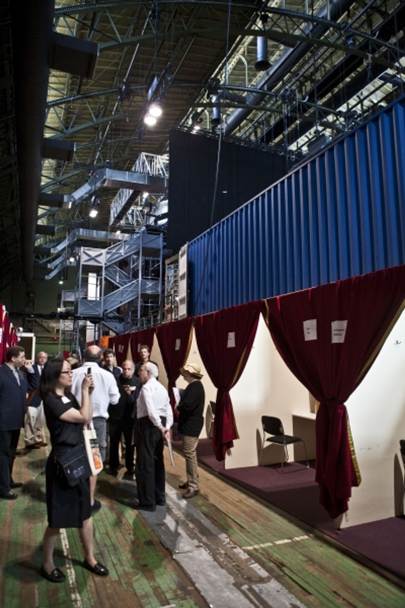Photo Coverage: Replica of Royal Shakespeare Company's Scarlet & Gray Stage Revealed!  Image