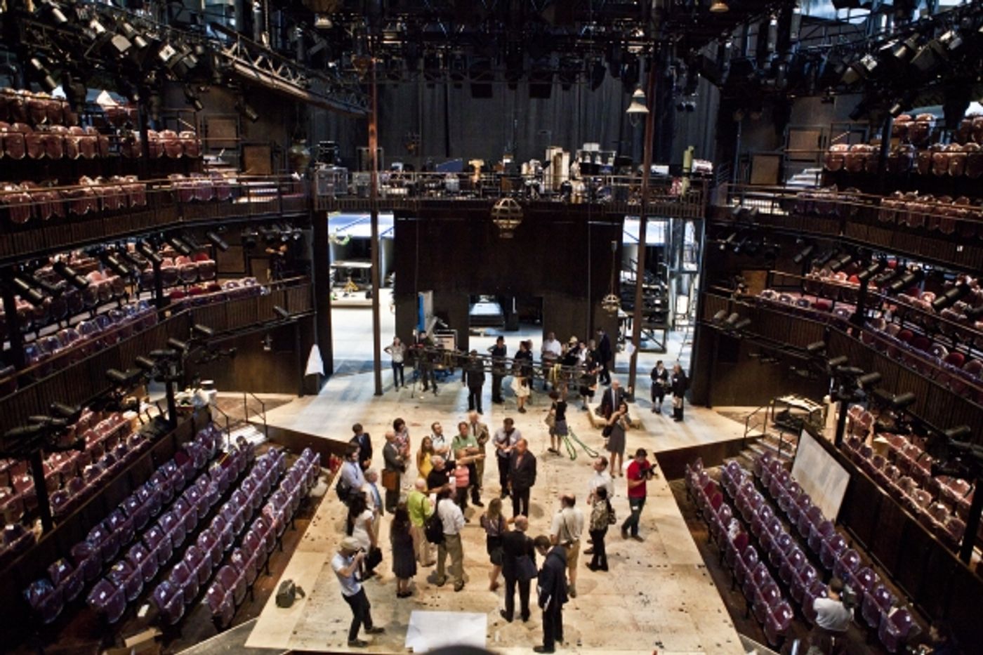 Photo Coverage: Replica of Royal Shakespeare Company's Scarlet & Gray Stage Revealed!  Image