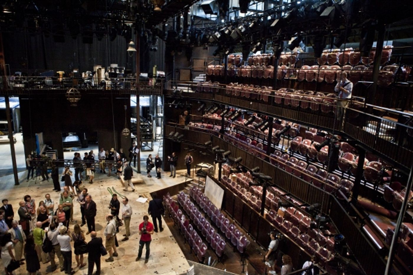 Photo Coverage: Replica of Royal Shakespeare Company's Scarlet & Gray Stage Revealed!  Image