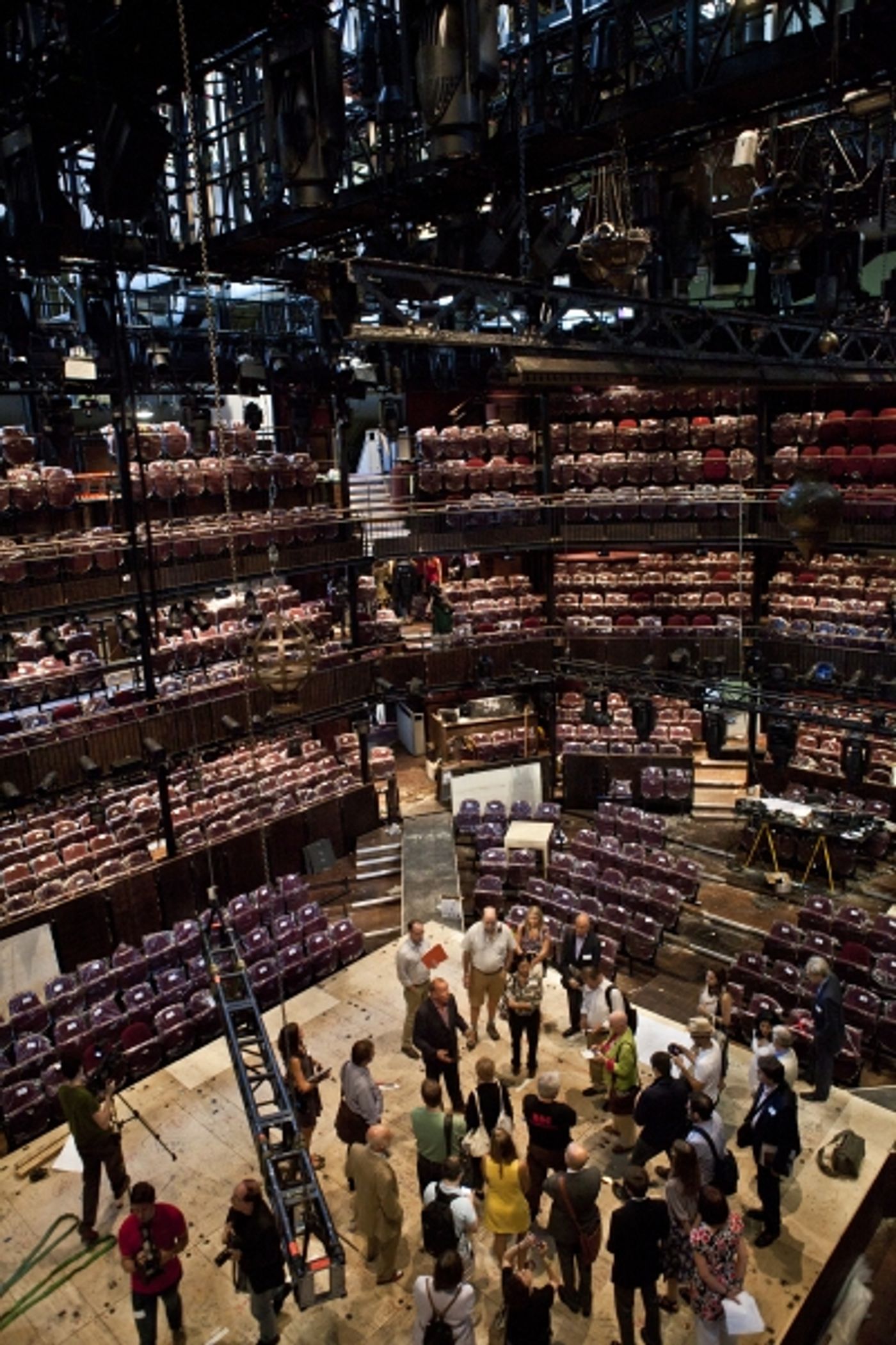 Photo Coverage: Replica of Royal Shakespeare Company's Scarlet & Gray Stage Revealed!  Image