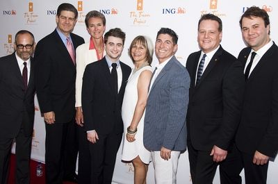 Daniel Radcliffe & the Trevor Project Board of directors. Photo Credit: Monica Simoes Photo