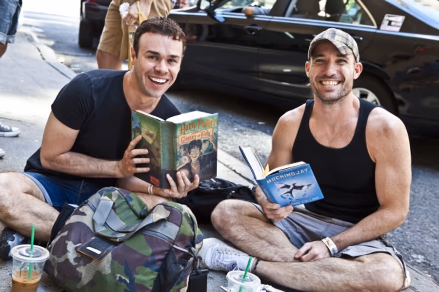 Photo Coverage: Outside THE BOOK OF MORMON's Free Fan Performance! Image